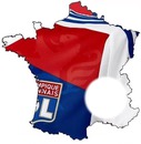 carte de france Olympique Lyonnais