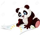 panda dessine