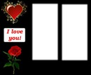 I love you rose heart 2