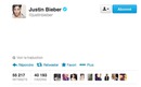 justin bieber say on twitter.