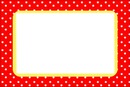 Moldura-Quadro vermelho e amarelo. 2