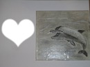 Un dauphin avec coeur (dauphin dessinée par GINO GIBILARO)