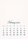 February 2021 // 2019 to 2046 // VIP Calendar // Basic Color // English