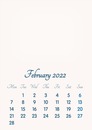 February 2022 // 2019 to 2046 // VIP Calendar // Basic Color // English