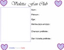 Carte Violetta Fan Club