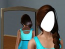 Sims 3 fonott hajú lány