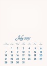 July 2031 // 2019 to 2046 // VIP Calendar // Basic Color // English