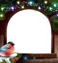 marco navideño, portal, pajarito.
