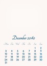 December 2040 // 2019 to 2046 // VIP Calendar // Basic Color // English