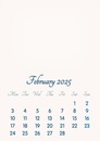 February 2025 // 2019 to 2046 // VIP Calendar // Basic Color // English