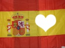 Drapau Espagne coeur