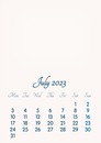 July 2023 // 2019 to 2046 // VIP Calendar // Basic Color // English