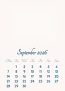 September 2026 // 2019 to 2046 // VIP Calendar // Basic Color // English