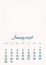 January 2034 // 2019 to 2046 // VIP Calendar // Basic Color // English
