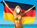 Germany flag girl