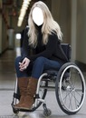 Blonde Woman In A Wheelchair
