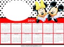 Calendário 2014 Minnie e Mickey