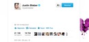 justin bieber on twitter.