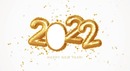 Happy New Year 2022, globos, 1 foto