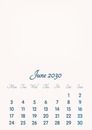 June 2030 // 2019 to 2046 // VIP Calendar // Basic Color // English