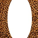 Léopard orange ovale
