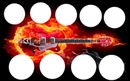 guitare en feu