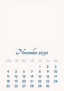 November 2030 // 2019 to 2046 // VIP Calendar // Basic Color // English