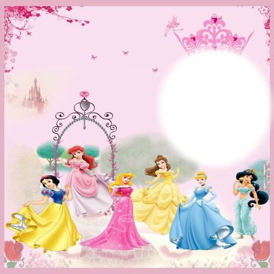 princesas circulo Fotomontagem