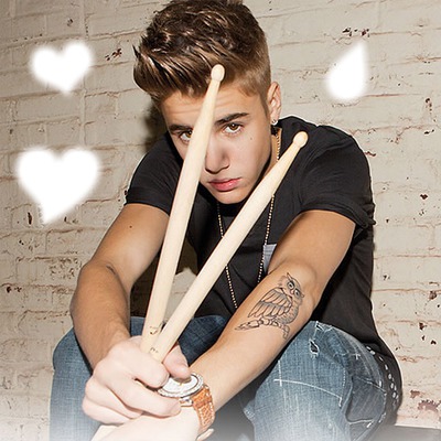 Justin Bieber <3 Photo frame effect