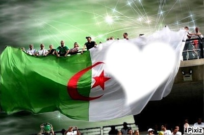 drapeau algeria Photo frame effect