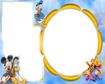 Luv_Pooh friends & Mickey Photo frame effect
