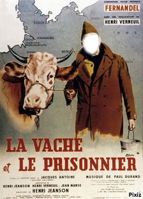 La vache et le prisonier フォトモンタージュ