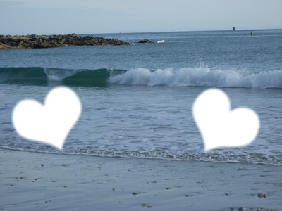 l'amour dans la mer Фотомонтажа