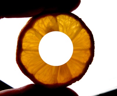 tranche d'orange -1 photo Photomontage