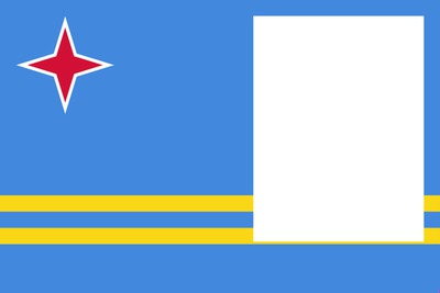 Aruba flag Photomontage