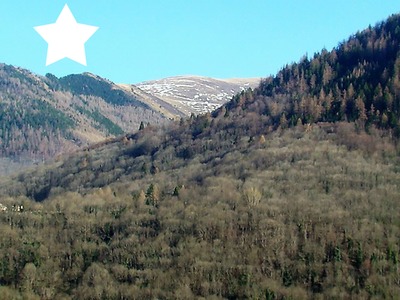 Star mountain 1 Photo frame effect