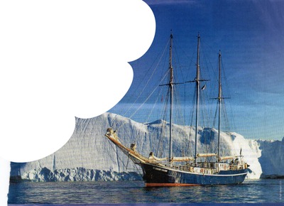 le titanic et son iceberg フォトモンタージュ