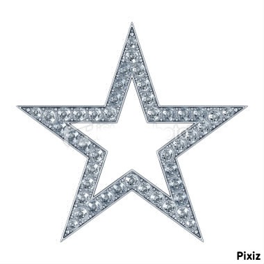 Silver Diamond Star Photomontage