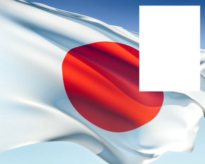 Japan flag Fotomontaggio