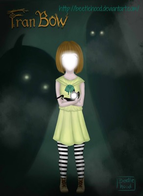 Fran Bow and mistet Midnight Photo frame effect
