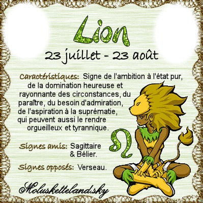 astro lion Fotomontaż