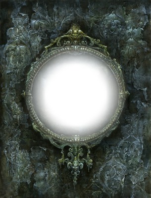 miroir rond Фотомонтажа