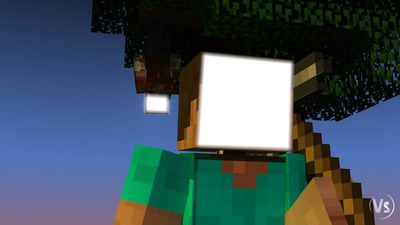 Minecraft Face Photo frame effect