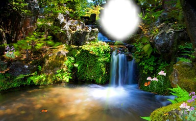 water fall Photomontage