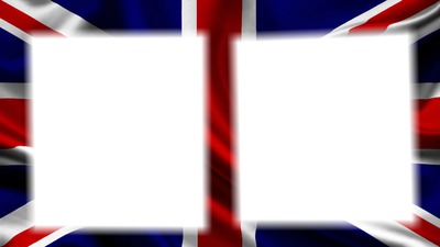 drapeau anglais 2 cadres Photomontage