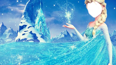 Frozen una aventura congelada Elsa Fotomontáž