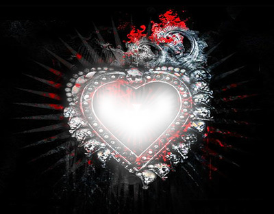 blood heart Fotomontage