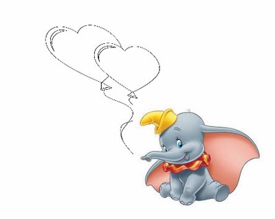 Dumbo love フォトモンタージュ
