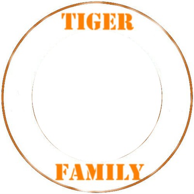 tiger family Photo frame effect