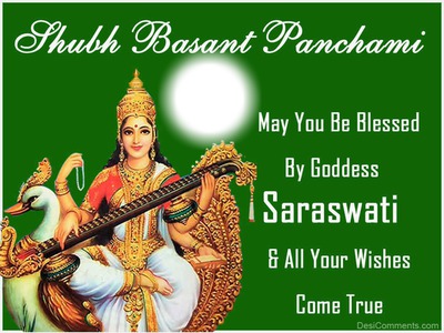 Basant Panchami Valokuvamontaasi